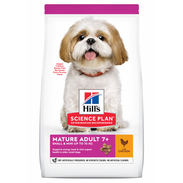Afbeelding Hill's Mature/Adult 7+ Small & Miniature hondenvoer 1.5 kg door Petsplace.nl