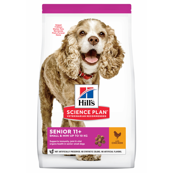 Hill's Senior 11+ Small & Miniature Kip hondenvoer 1.5 kg