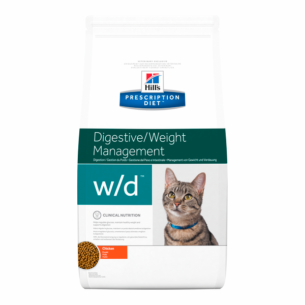 Afbeelding Hill's Prescription Diet W/D kattenvoer 5 kg door Petsplace.nl