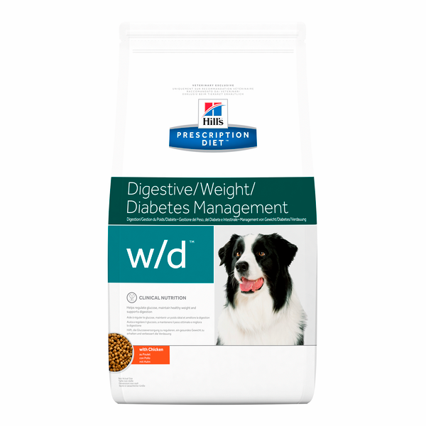Afbeelding Hill's Prescription Diet W/D hondenvoer 4 kg door Petsplace.nl