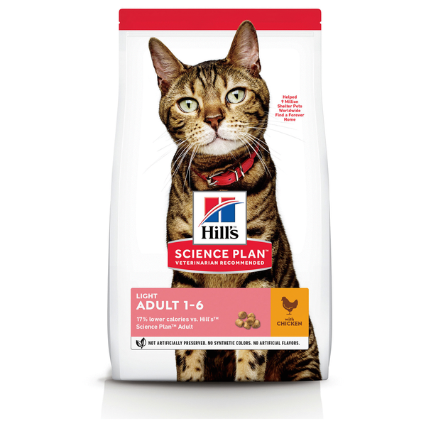 Afbeelding Hill's Adult Light kattenvoer 1.5 kg door Petsplace.nl