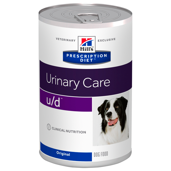 Afbeelding Hill's Prescription Diet U/D Urinary Care Blik - Hondenvoer - Kip 370 g door Petsplace.nl