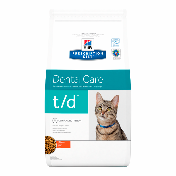 Afbeelding Hill's Prescription Diet T/D kattenvoer 5 kg door Petsplace.nl