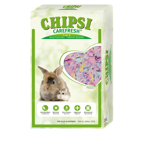 Afbeelding Chipsi Care Fresh Confettie - Bodembedekking - 10 l door Petsplace.nl