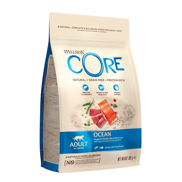 Afbeelding Wellness Core Grain Free Cat Ocean Zalm&Tonijn - Kattenvoer - 300 g door Petsplace.nl