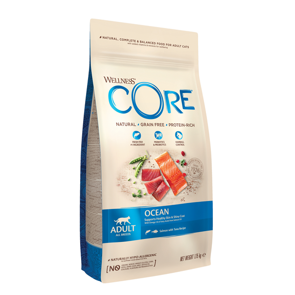 Afbeelding Wellness Core Grain Free Cat Ocean Zalm&Tonijn - Kattenvoer - 1.75 kg door Petsplace.nl