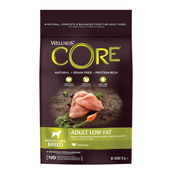 Afbeelding Wellness Core Grain Free Dog Healty Weight Kalkoen - Hondenvoer - 10 kg door Petsplace.nl