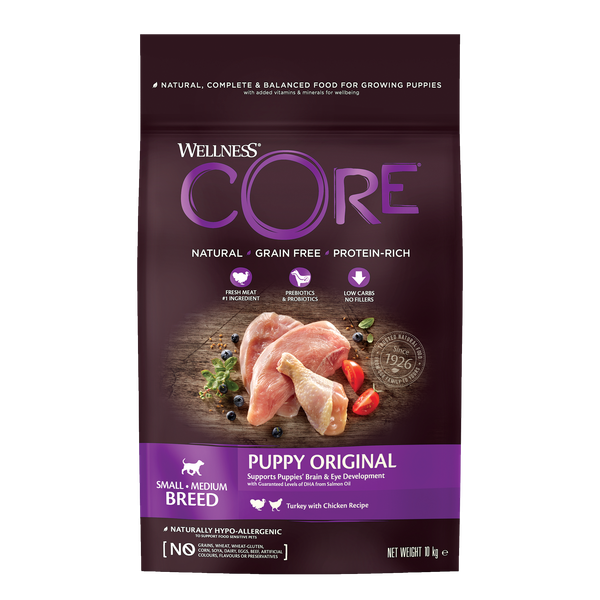 Afbeelding Wellness Core Grain Free Puppy Kalkoen&Kip - Hondenvoer - 10 kg door Petsplace.nl