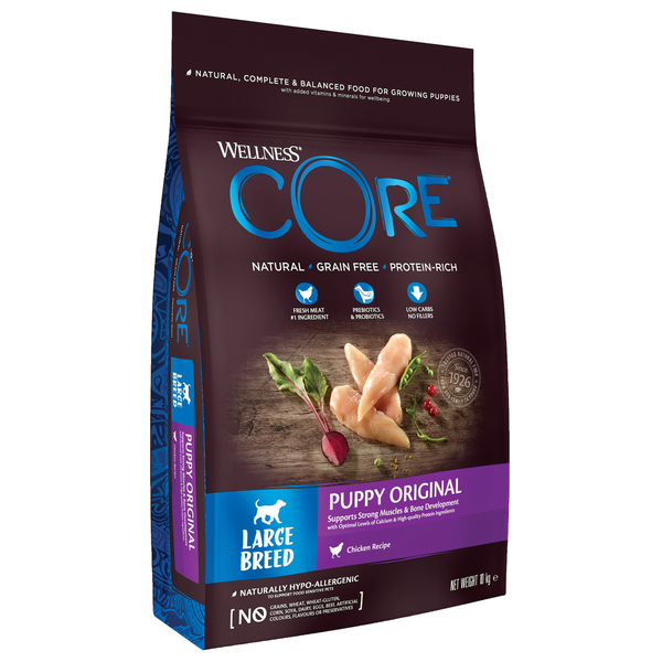 Afbeelding Wellness Core Grain Free Large Breed Puppy Kip - Hondenvoer - 10 kg door Petsplace.nl