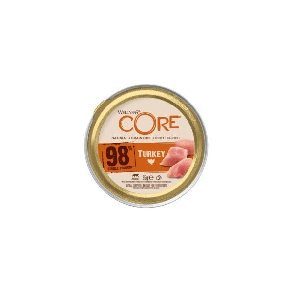 Afbeelding Wellness Core 98% Recipe 85 g - Kattenvoer - Kalkoen Voor De Volwassen Kat door Petsplace.nl