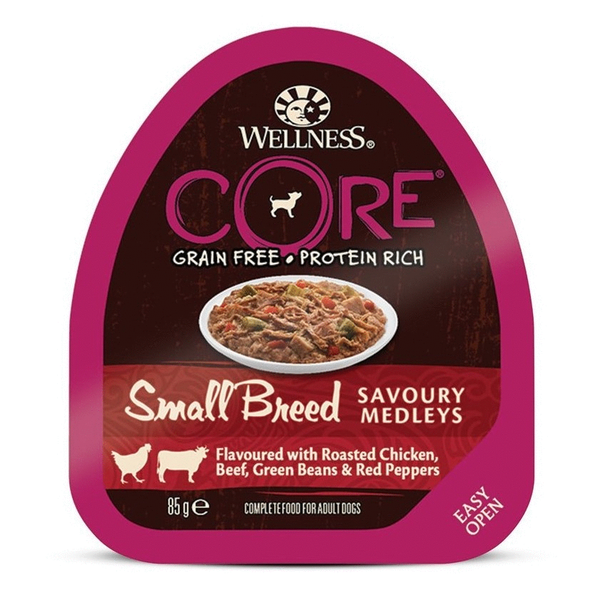 Wellness Core Small Breed Savoury Medleys 85 g - Hondenvoer - Kip&Rund