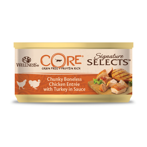 Wellness Core Signature Selects Chunky 79 g - Kattenvoer - Kip&Kalkoen