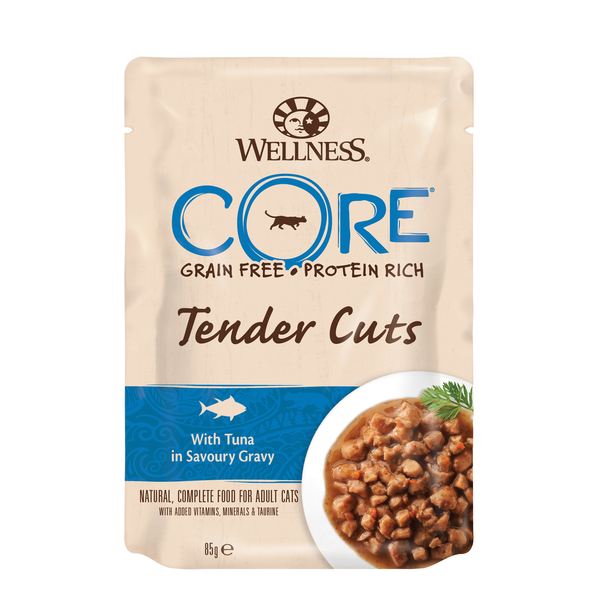 Afbeelding Wellness Core Tender Cuts 85 g - Kattenvoer - Tonijn door Petsplace.nl