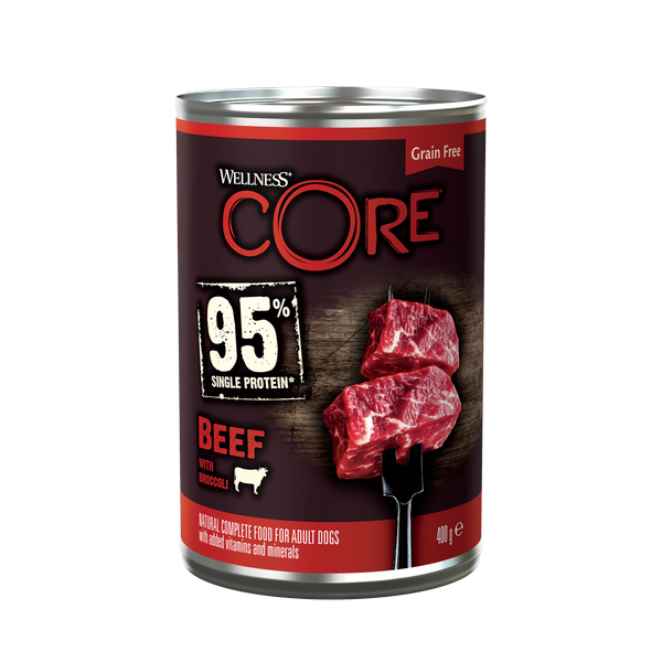 Wellness Core Grain Free 95 400 g - Hondenvoer - Rund&Broccoli