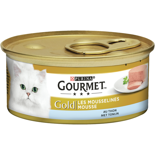 Gourmet Gold Mousse Tonijn/oceaan Vis 24x85 Gr