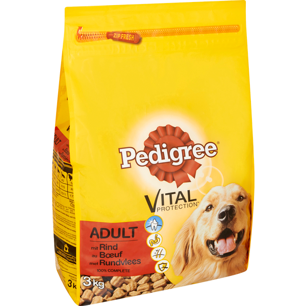 Afbeelding Pedigree Adult Rund - Hondenvoer - 3 kg door Petsplace.nl