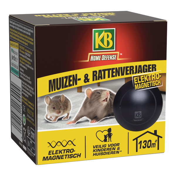 Kb Muizen- En Rattenverjager Elektromagnetisch - Ongediertebestrijding - 130 m2