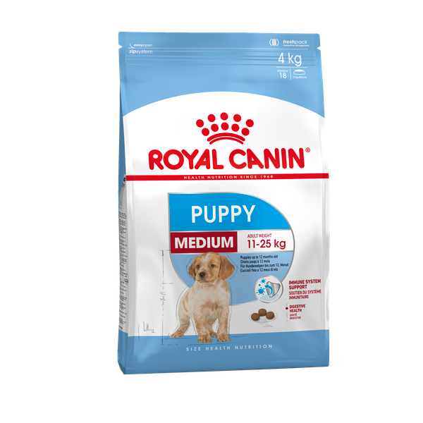 Afbeelding Royal Canin Medium Puppy hondenvoer 4 kg door Petsplace.nl