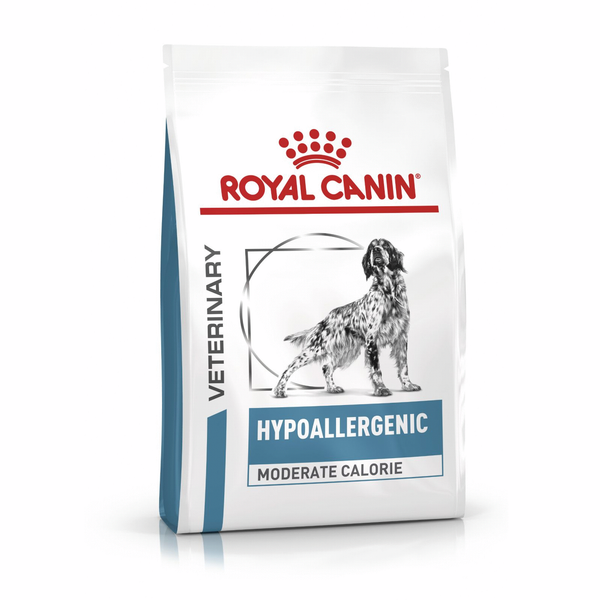 Afbeelding Royal Canin Veterinary Diet Hypoallergenic Moderate Calorie hondenvoer 1.5 kg door Petsplace.nl