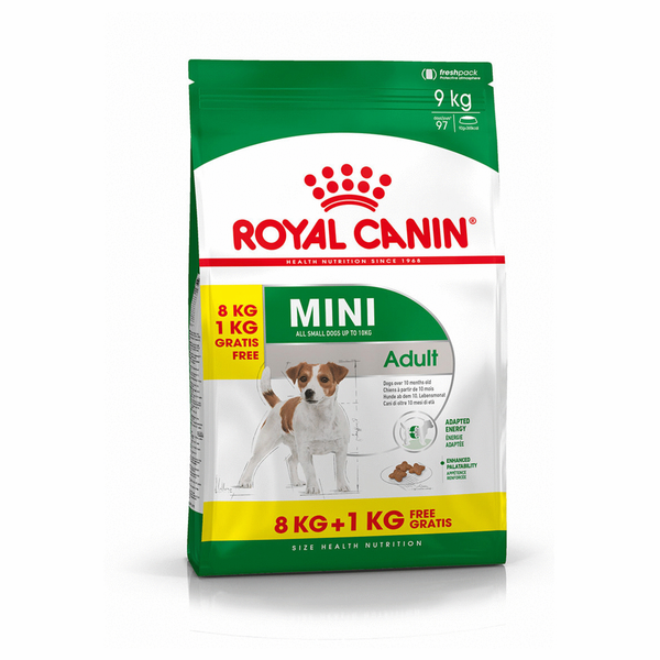 Royal Canin Mini adult hondenvoer 8 kg + 1 kg
