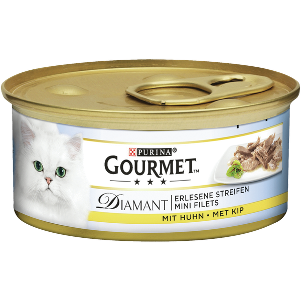 Afbeelding Gourmet Diamant Malse Kip 25x85 Gr door Petsplace.nl