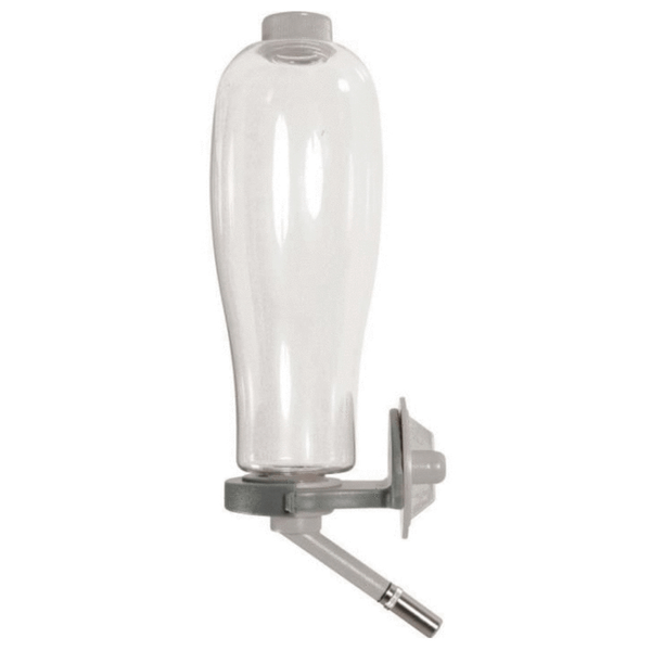 Afbeelding Zolux Drinkfles Top Grijs&Transparant - Waterfontein - 27 cm door Petsplace.nl