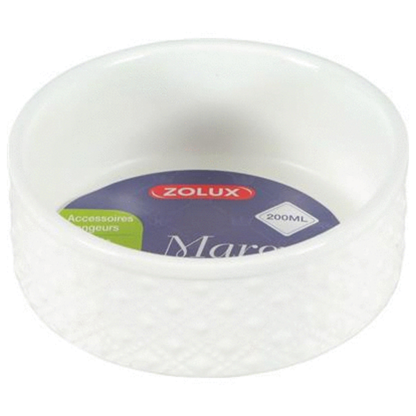 Afbeelding Zolux Voerbak Margot Wit - Voerbak - 8 cm door Petsplace.nl