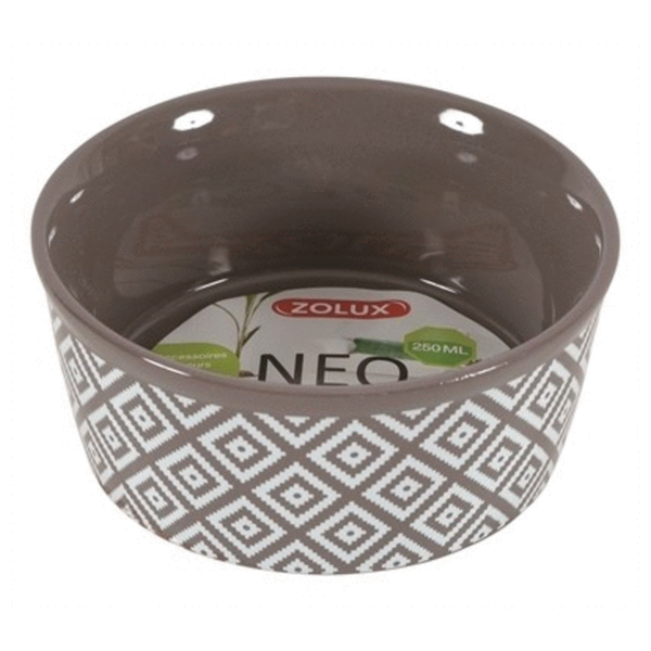 Afbeelding Zolux Voerbak Sandstone Grijs&Beige - Voerbak - 12 cm door Petsplace.nl