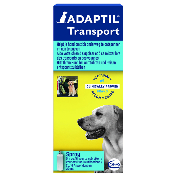 Adaptil Anti-Stress Transportspray Hond - Anti stressmiddel - 20 ml