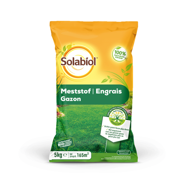 Afbeelding Solabiol Meststof Gazon - Gazonmeststoffen - 5 kg door Petsplace.nl