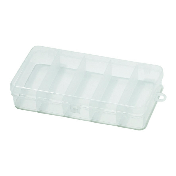 Afbeelding Albatros Wormproof Tackle Box 5-Vaks - Opbergdozen - 16.5x9.5x2.5 cm Transparant Allround door Petsplace.nl