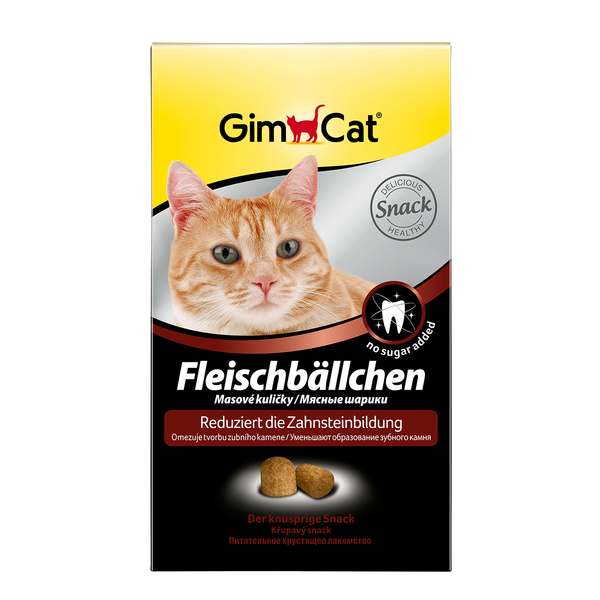 Afbeelding GimCat Vleesballetjes - 100 gram door Petsplace.nl