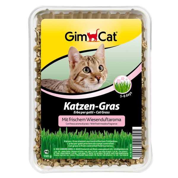 Afbeelding GimCat Kattengras met Weilandgeuraroma - 150 gram door Petsplace.nl