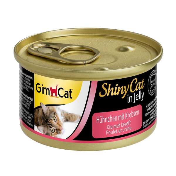 GimCat ShinyCat in Jelly Kip met Kreeft 24 x 70 gram online kopen