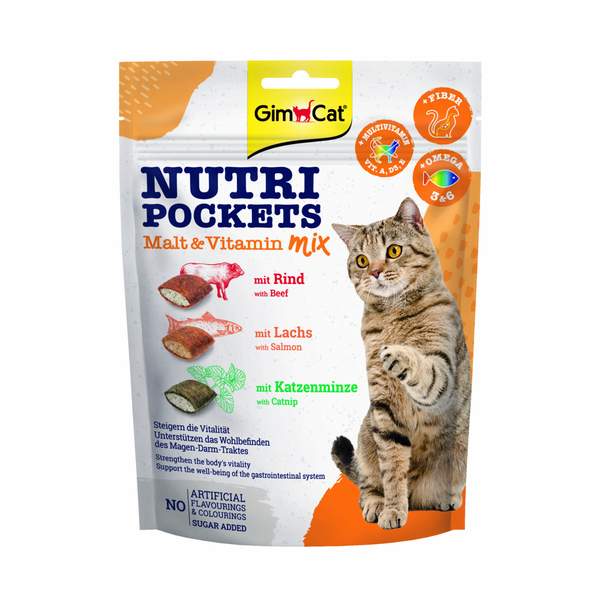 Gimcat Nutri Pockets - Kattensnack - Mout 150 g