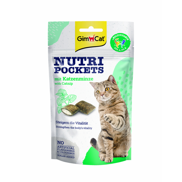 Afbeelding Gimcat Nutri Pockets - Kattensnack - Vitamin Kattenkruid 60 g door Petsplace.nl
