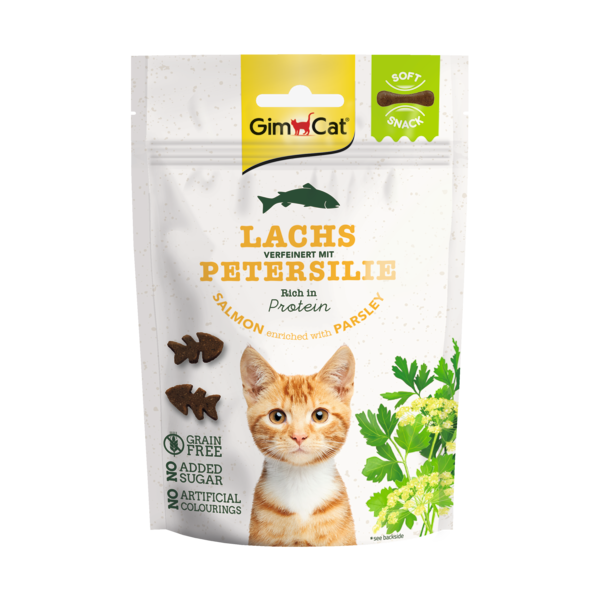 Afbeelding Gimcat Soft Snack 60 g - Kattensnack - Zalm&Peterselie door Petsplace.nl