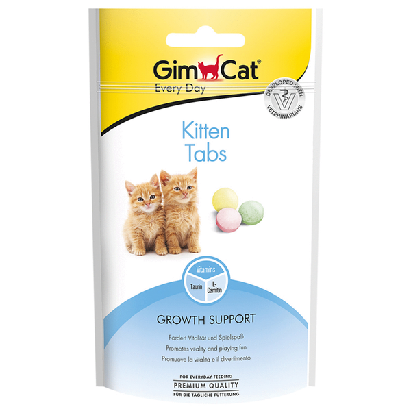 Afbeelding GimCat - KittenTabs - 40 g door Petsplace.nl