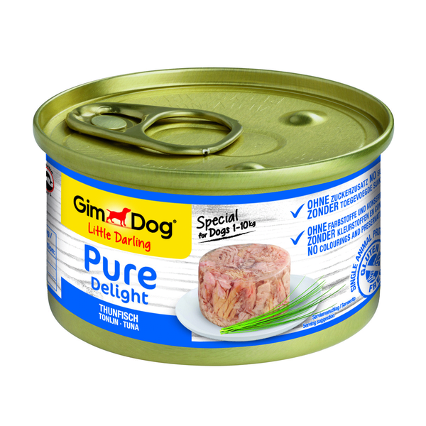 Afbeelding Gimdog Little Darling Pure Delight 85 g - Hondenvoer - Tonijn door Petsplace.nl