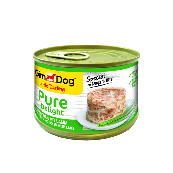 Afbeelding Gimdog Little Darling Pure Delight 150 g - Hondenvoer - Kip&Lam door Petsplace.nl