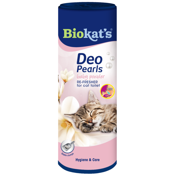 Afbeelding Biokat's Deo Pearls - Baby Powder - 700 gram door Petsplace.nl