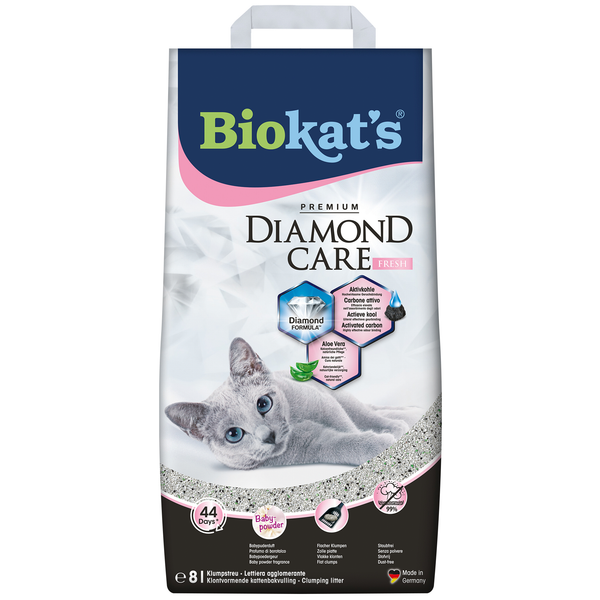 Afbeelding Biokat's Diamond Care Fresh kattengrit 8 Liter door Petsplace.nl