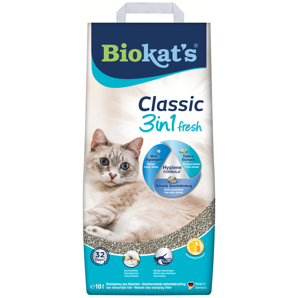 Biokat`s Classic Fresh Cotton Blossom Kattenbakvulling 10 l