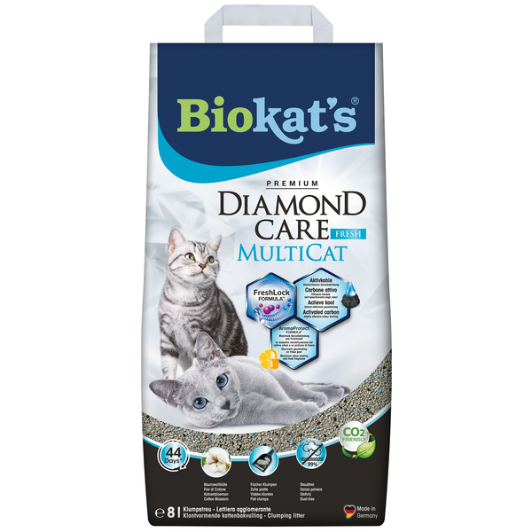 Biokat`s Diamond Care Multicat Kattenbakvulling 8 l