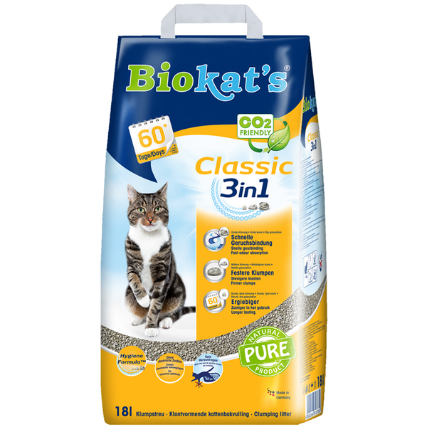 Biokat`s Classic 3 In 1 Kattenbakvulling 18 l