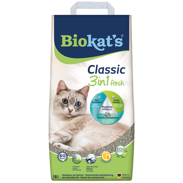 Biokat`s Classic Fresh 3 In 1 Kattenbakvulling 18 l