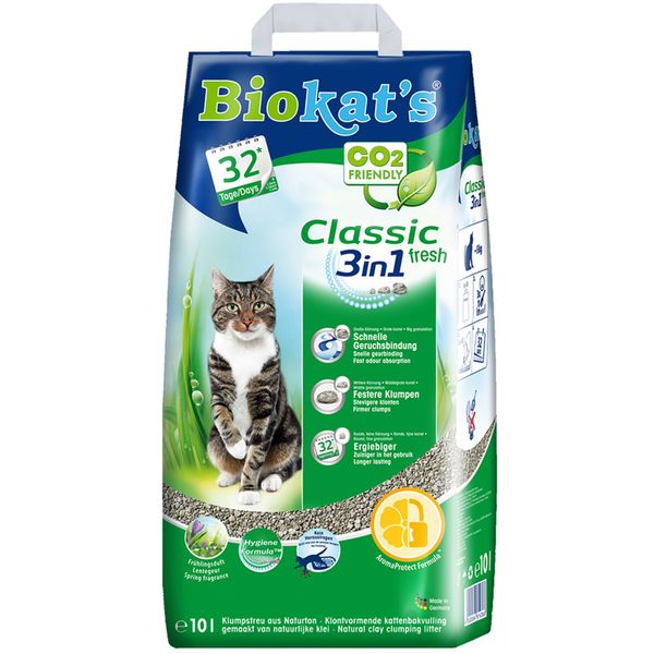 Biokat`s Classic Fresh 3 In 1 Kattenbakvulling 10 l