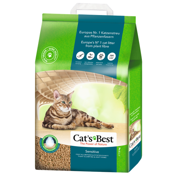 Afbeelding Cat's Best Sensitive - Kattenbakvulling - 20 l door Petsplace.nl