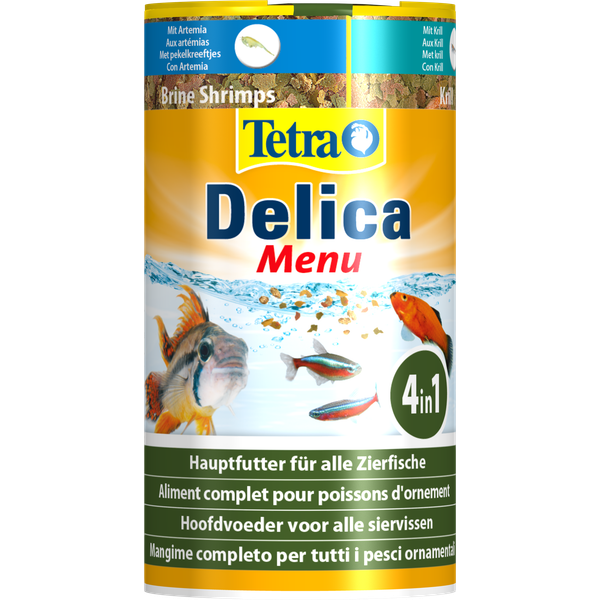 Afbeelding Tetra Delica Menu tropische vissenvoer 100 ml door Petsplace.nl