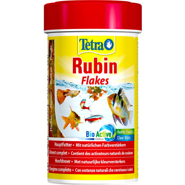 Afbeelding Tetra Rubin Visvoer Vlokken - Vissenvoer - 100 ml door Petsplace.nl